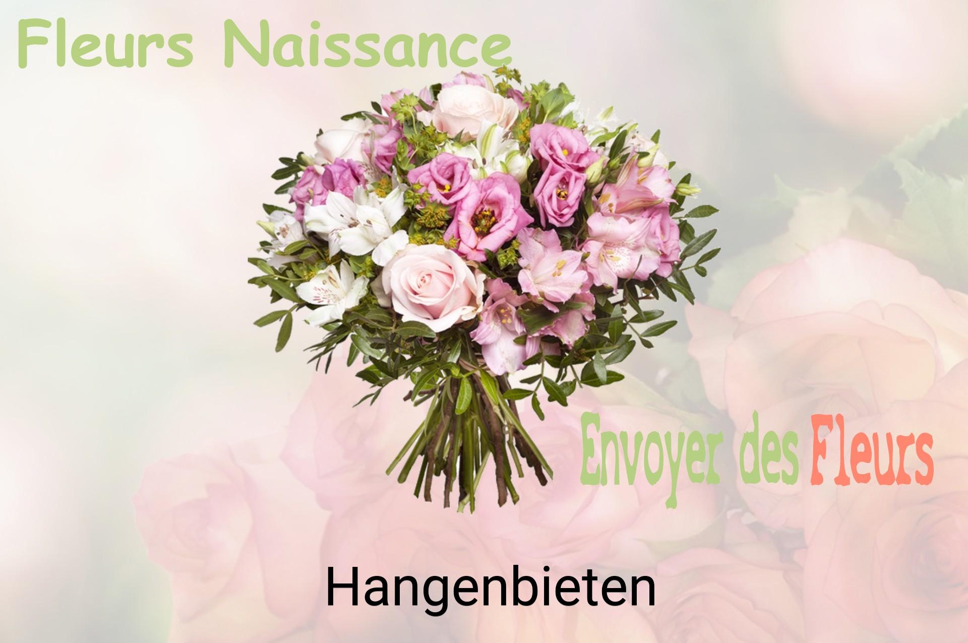 Bouquet de fleurs de naissance livré à Hangenbieten